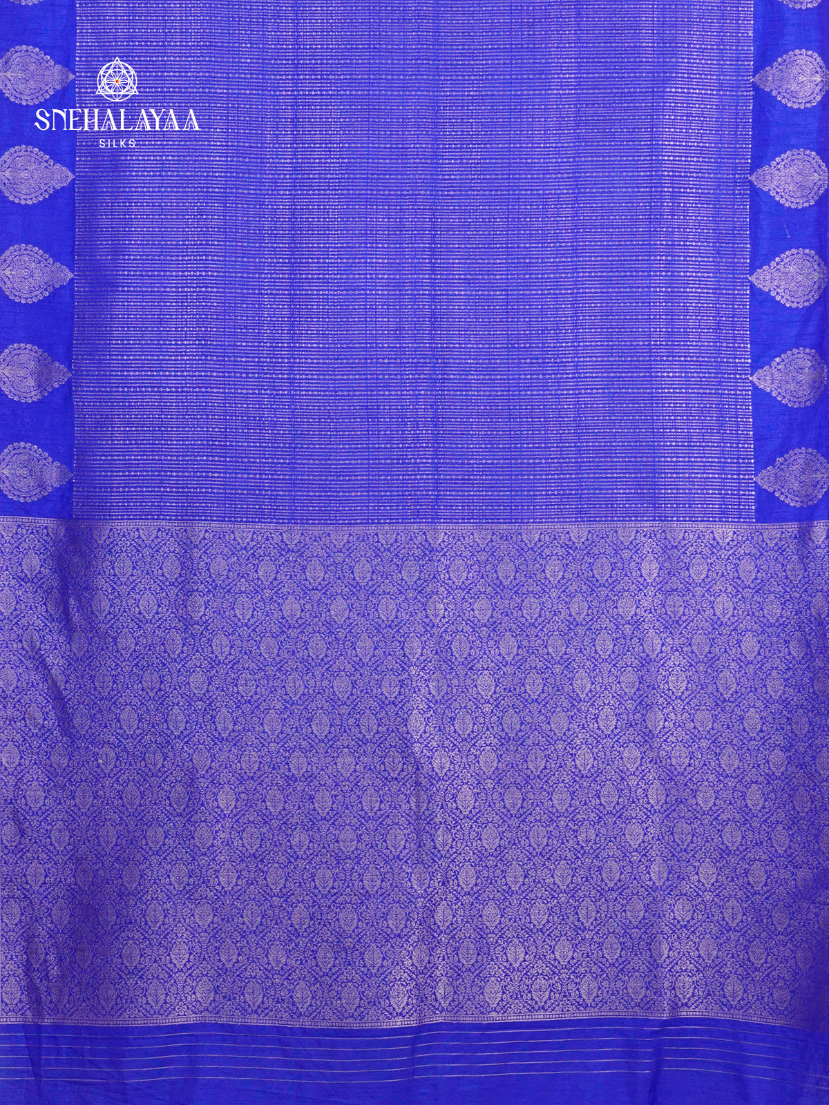 Royal Blue Raw Silk Saree