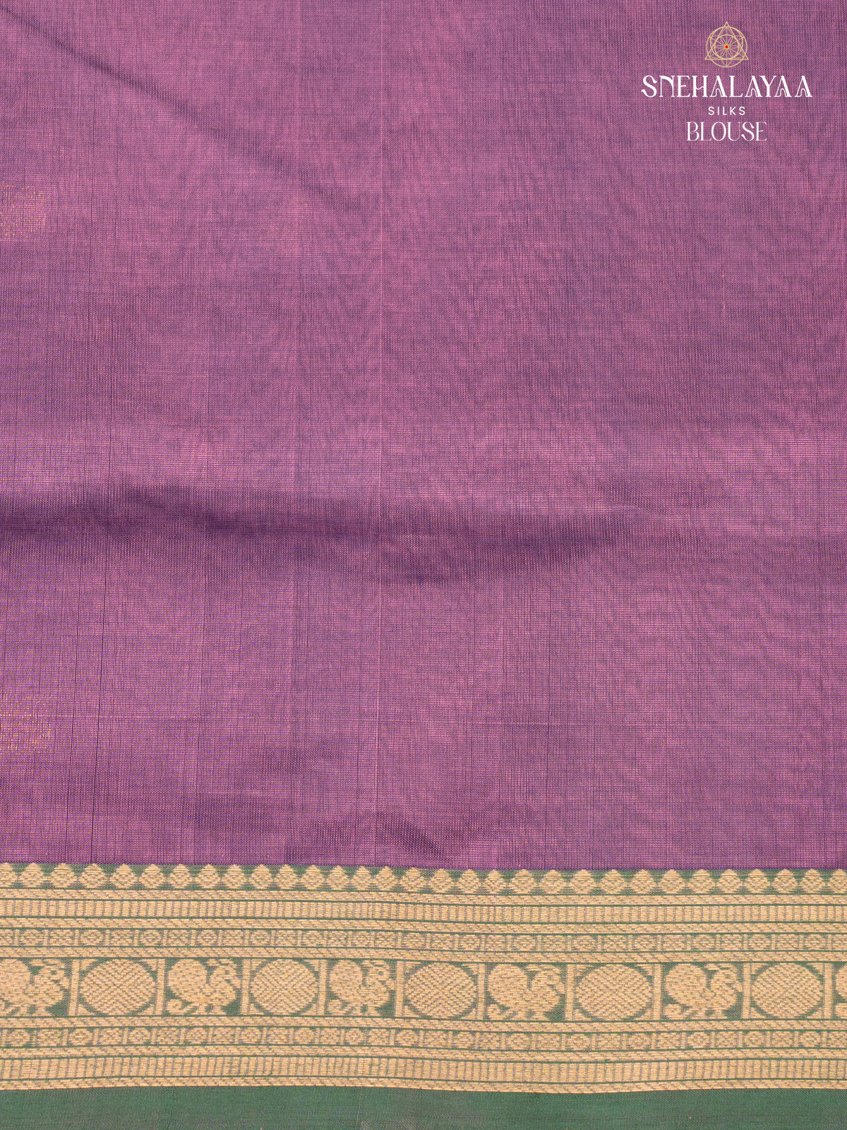 Violet Kanchi Silk Cotton Saree