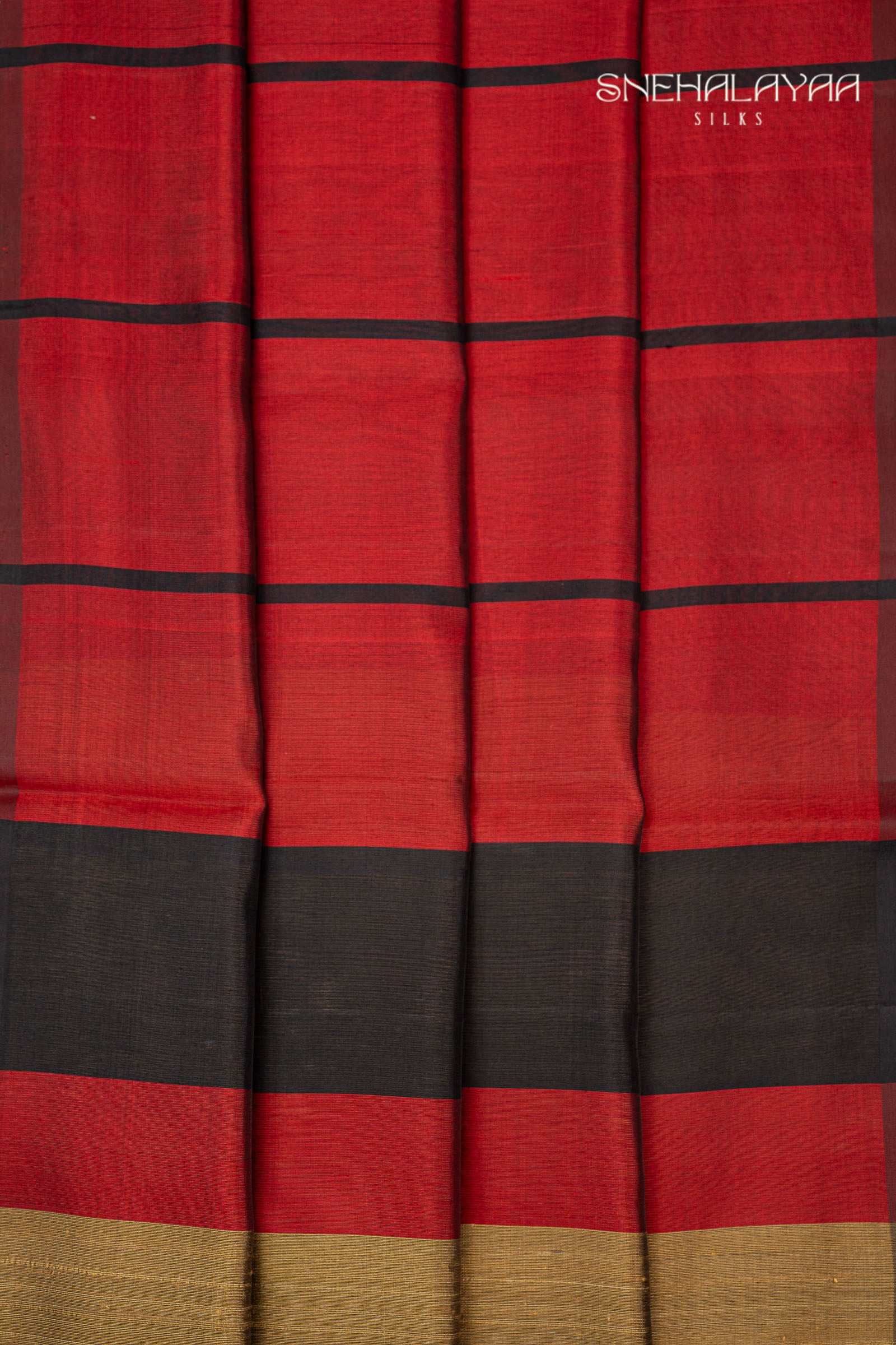 Candy Red Kora Silk Saree