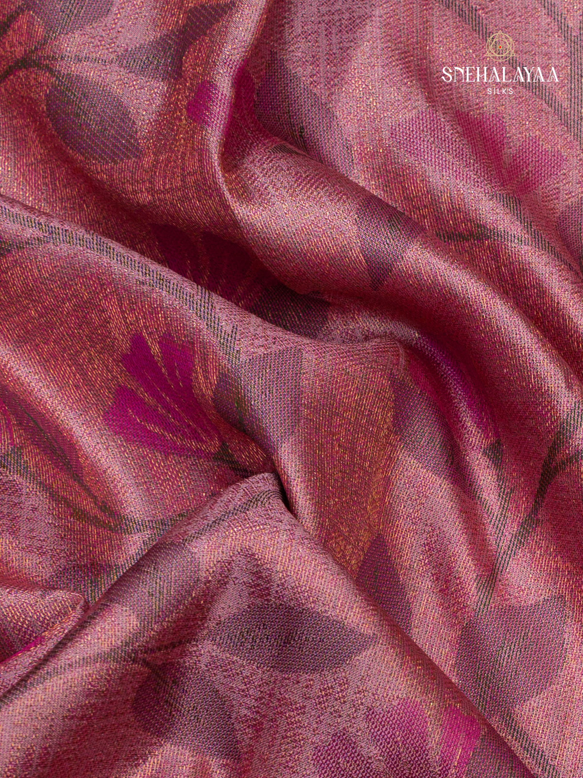 Peach Pink Kanjivaram Silk Saree