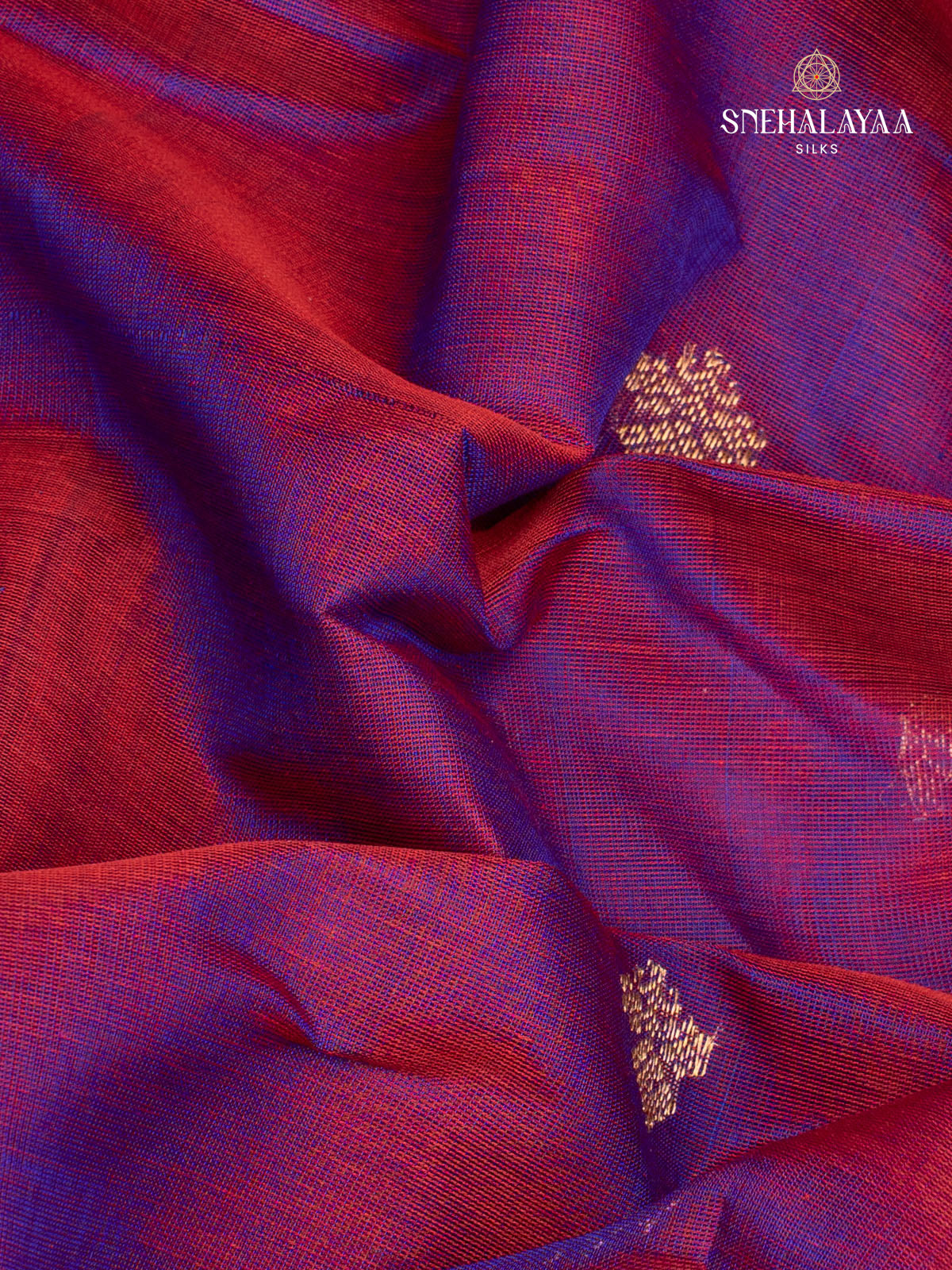 Purple Kanchi Silk Cotton Saree