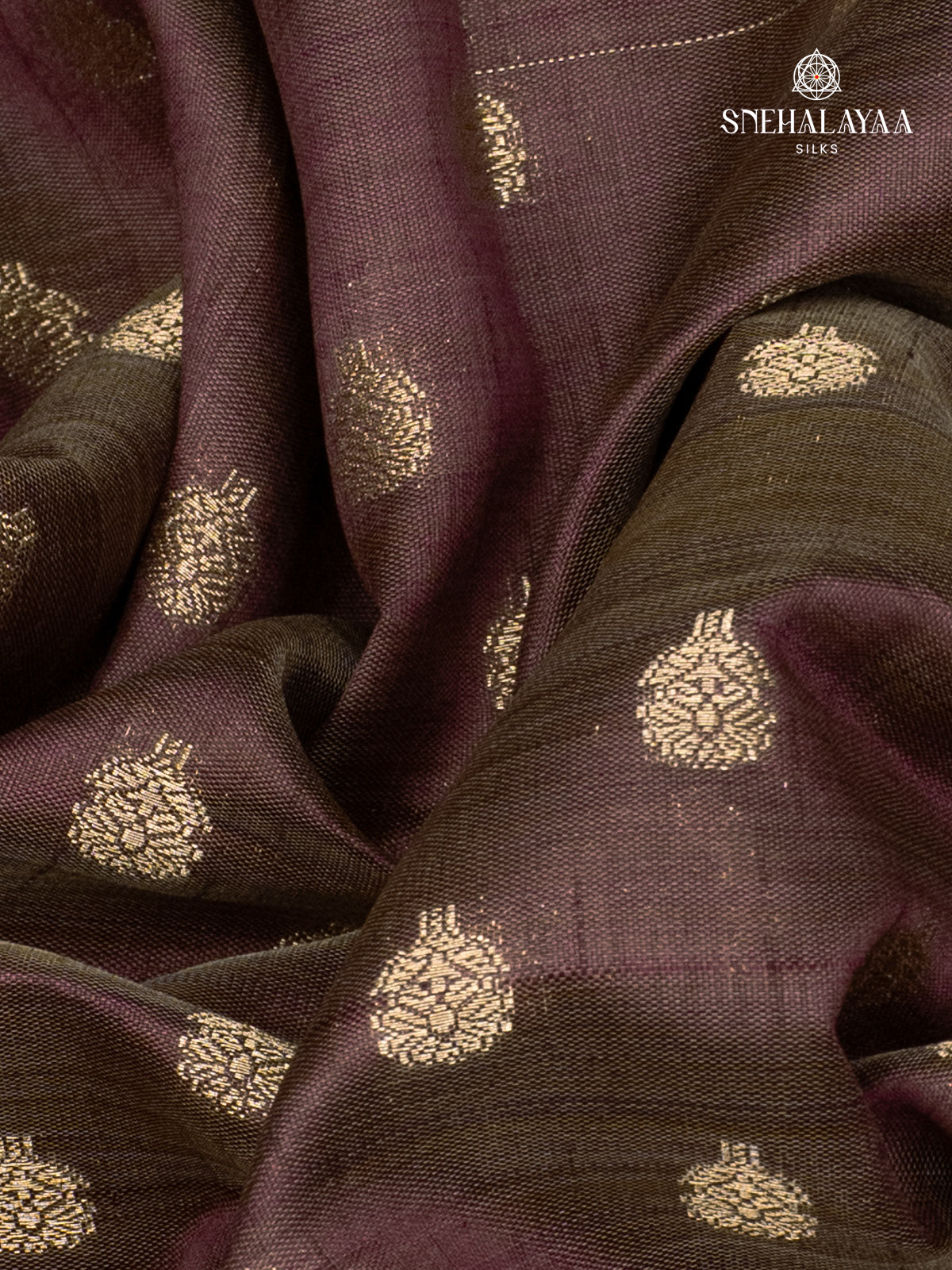 Brown Raw Silk Saree