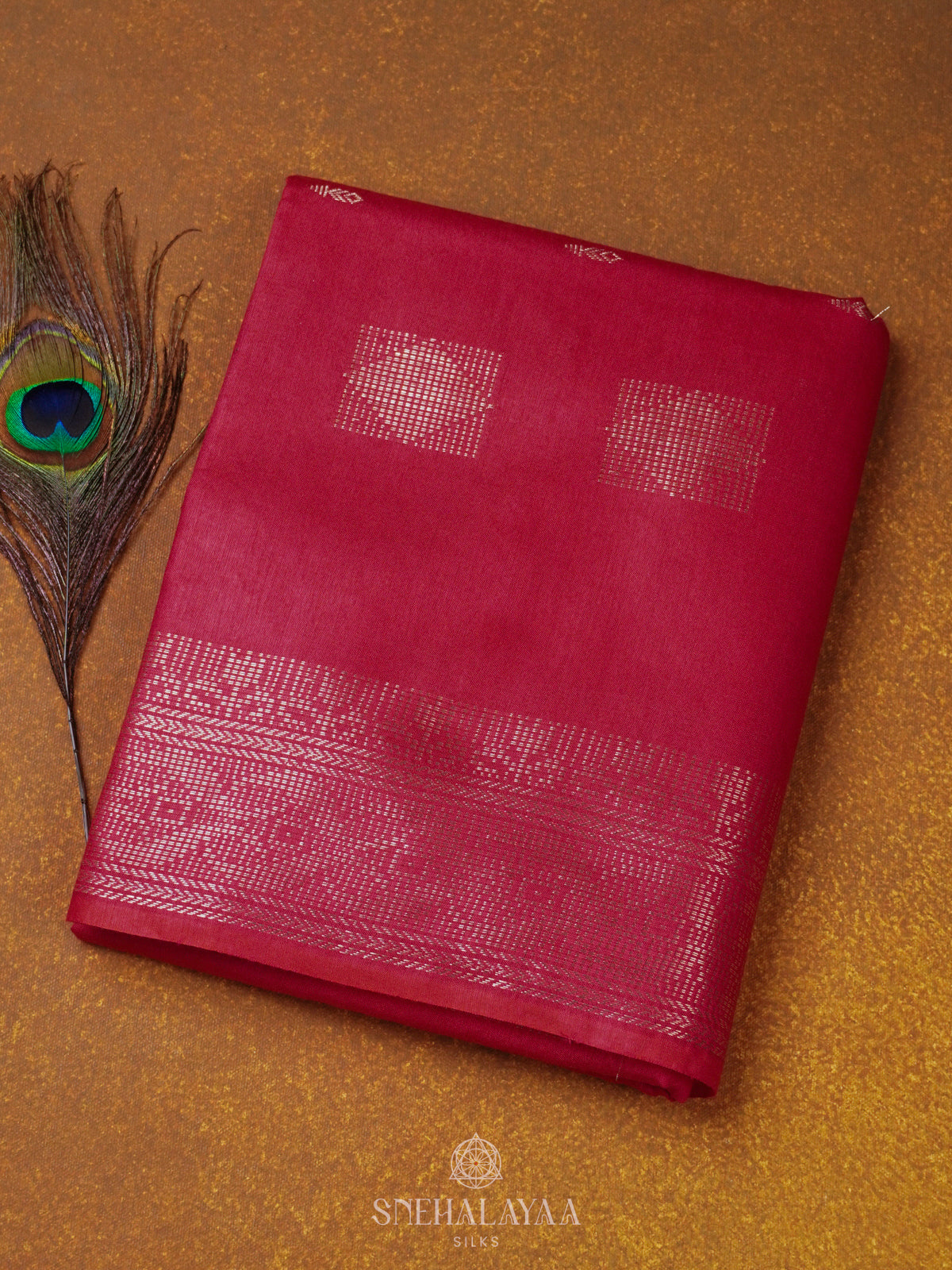 Pink Bamboo Silk Saree