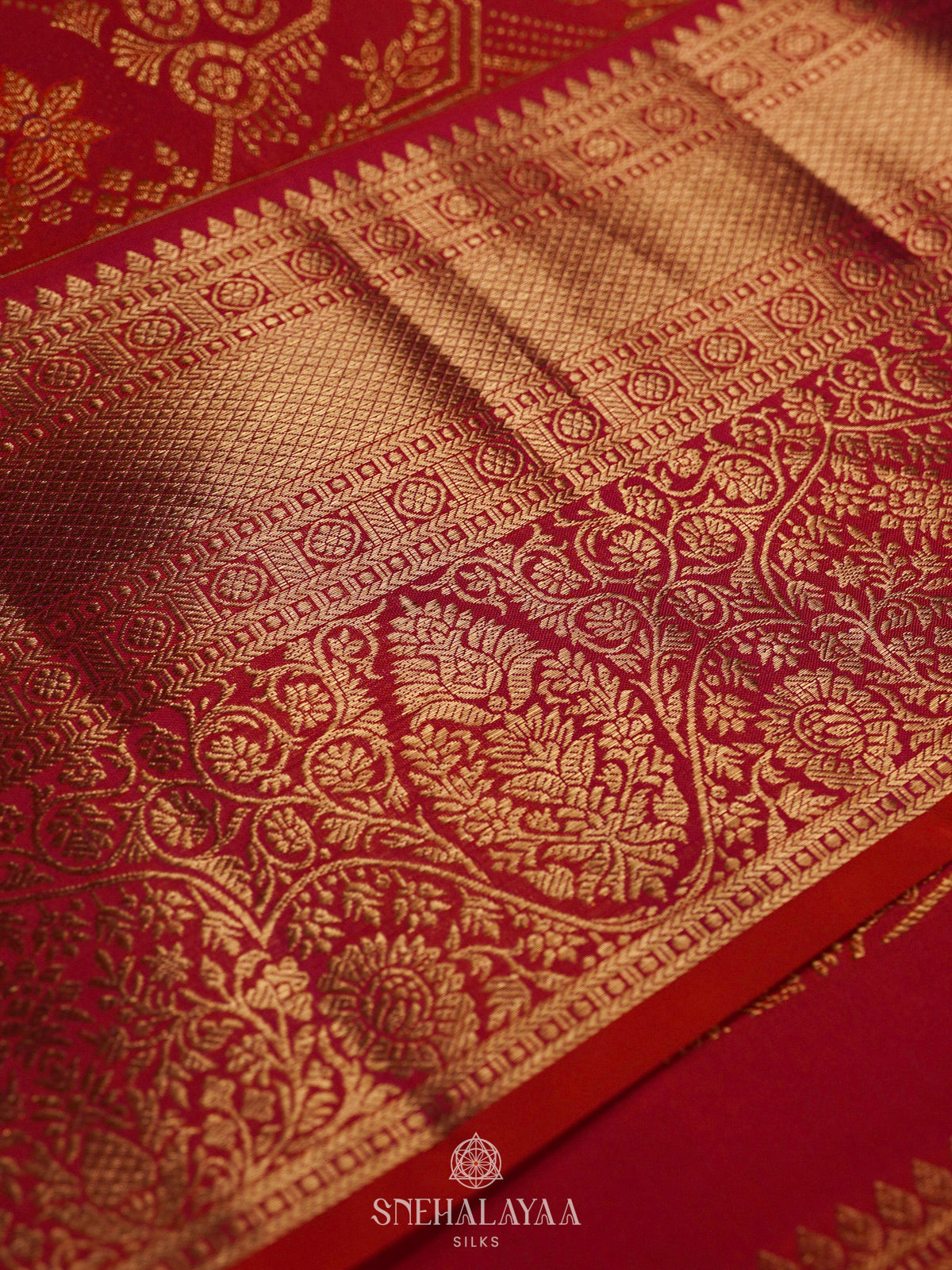 Red Kanjivaram Silk Saree