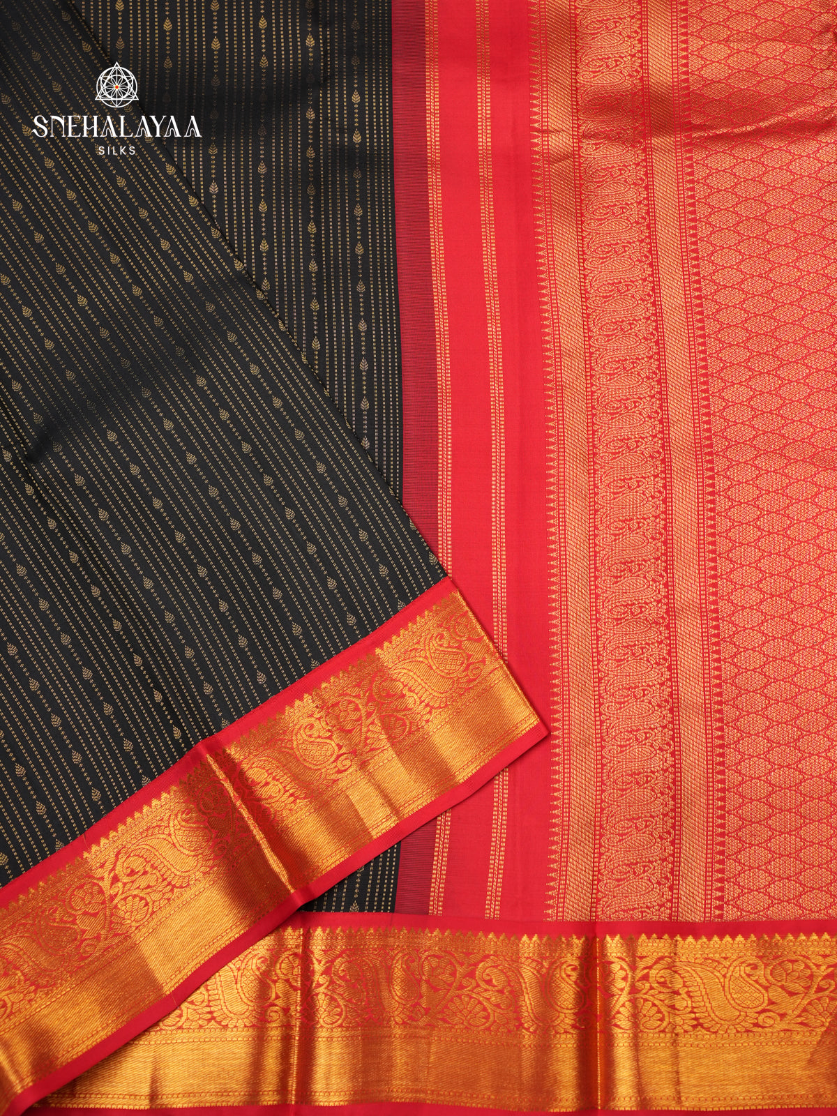 Black Kanjivaram Silk Saree