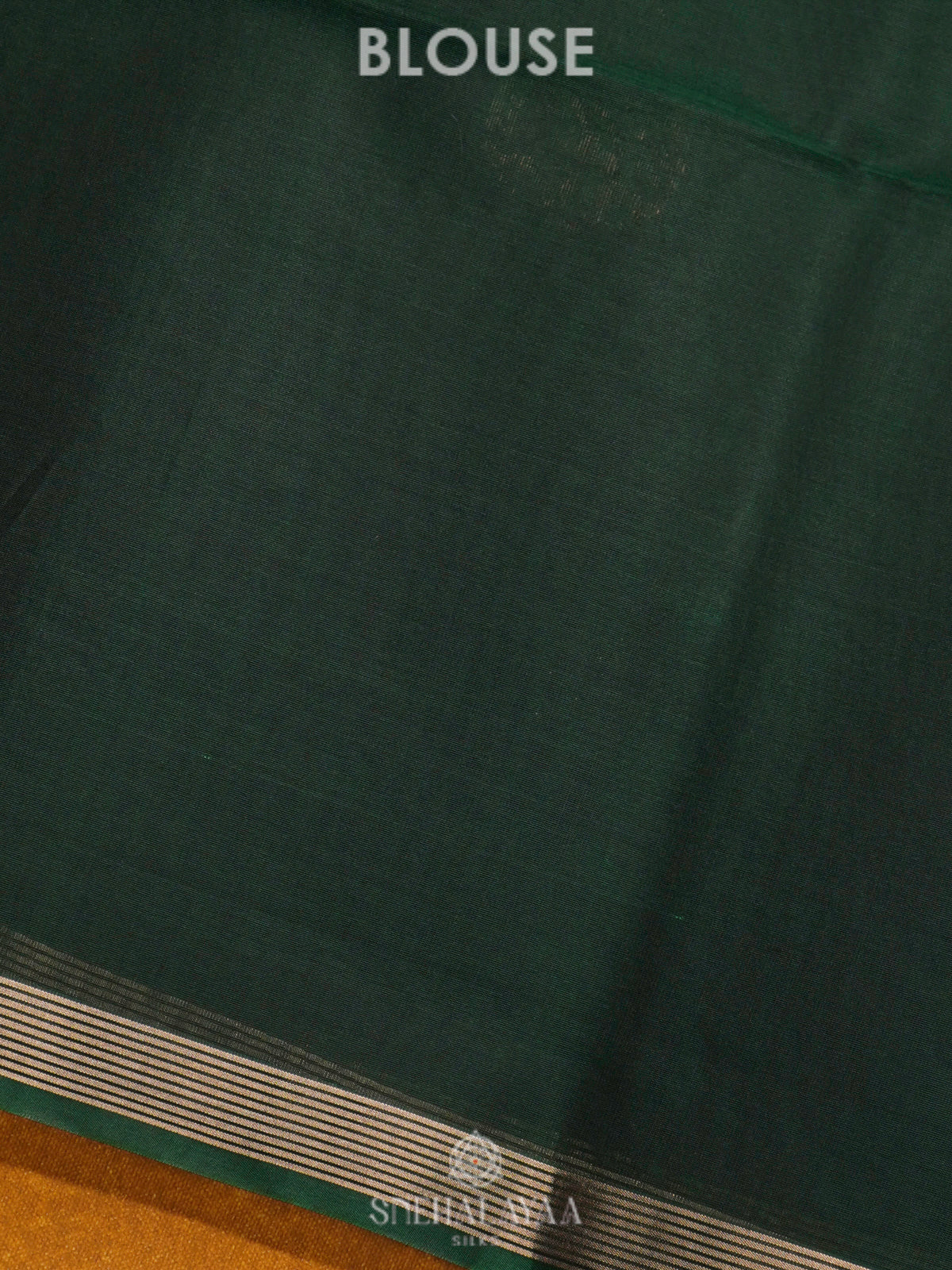 Forest Green Kora Silk Cotton Saree