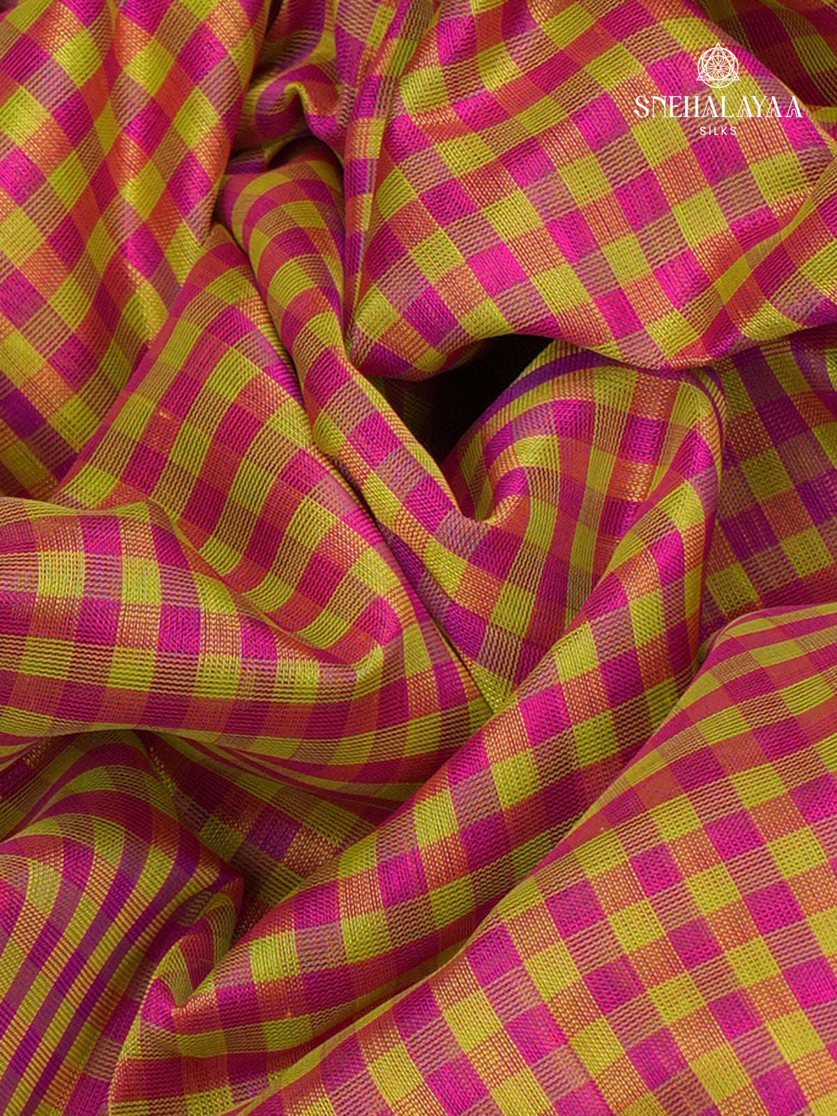 Pink Kanchi Silk Cotton Saree