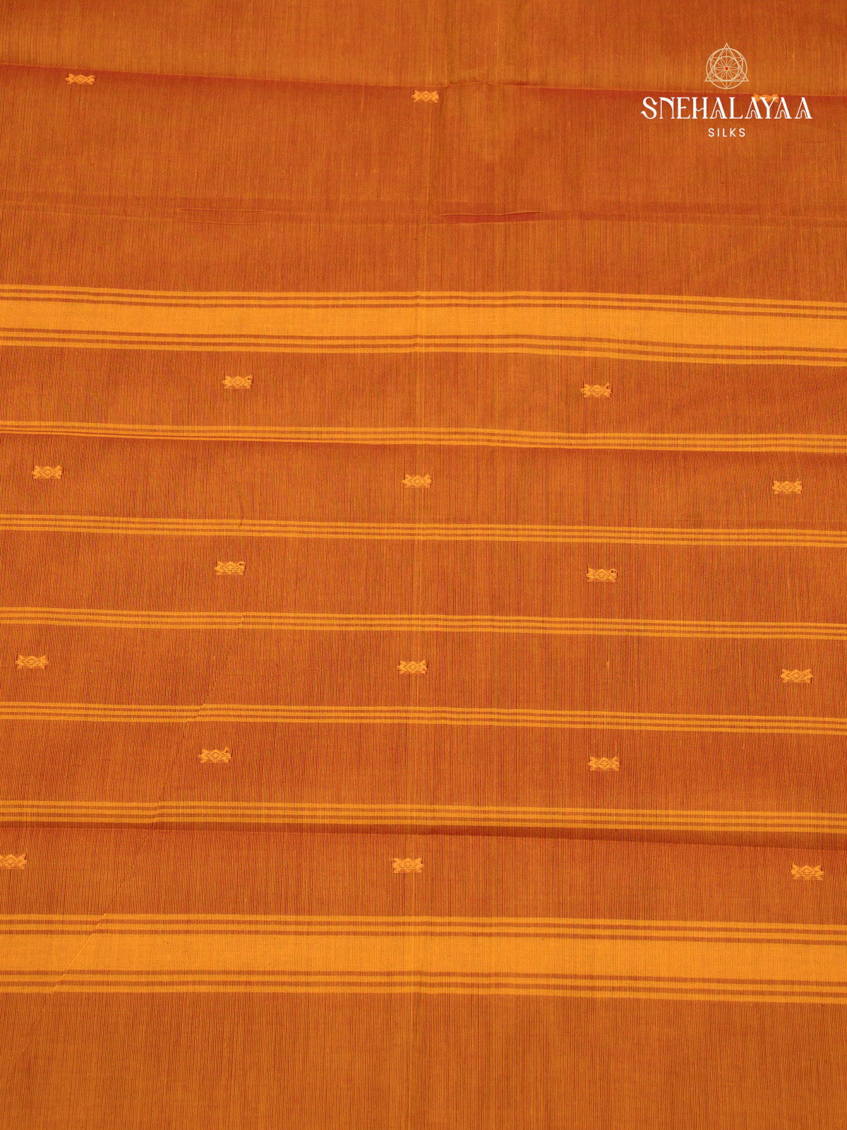 Orange Chettinad Cotton Saree