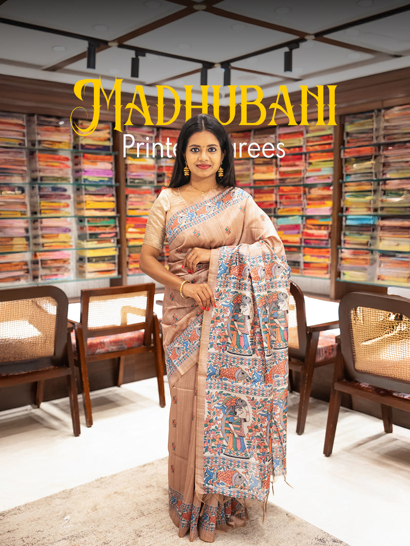 Madhubani Printed Sarees